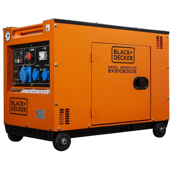 Дизельний генератор Black+Decker BXGND6300E 