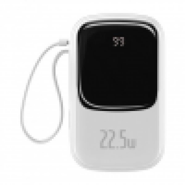 Внешний аккумулятор (павербанк) Baseus Power Bank 20000mAh з USB-C Cable Q Pow Display 22.5W White (PPQD-I02)