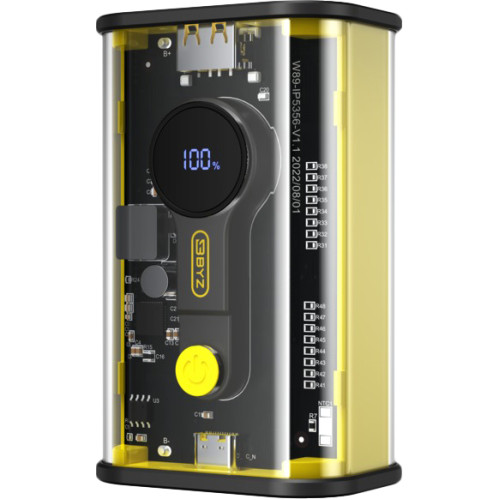 Внешний аккумулятор (Power Bank) BYZ W90 20000mAh Type C PD Yellow (BYZ-W90-Y)