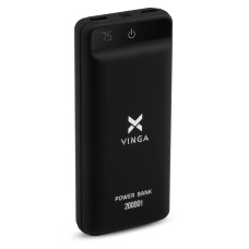 Внешний аккумулятор (Power Bank) Vinga 20000 mAh Black (VPB2QLSBK)