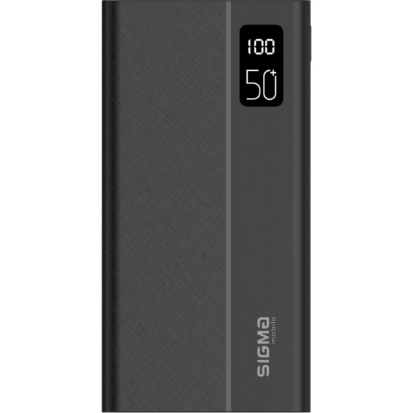 Sigma mobile X-power SI50A3QL 50000mAh Type-C PD20W, QC22,5W Black Sigma mobile X-power SI50A3QL 50000mAh Type-C PD20W, QC22,5W Black