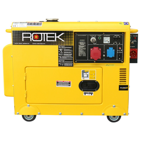 Дизельный генератор ROTEK GD4SS-3-6000-5EBZ-ATS 380V 50Hz (3 фазы) 5,5 kW с автозапуском (GEN241)
