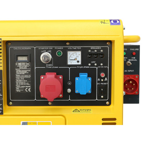 Дизельный генератор ROTEK GD4SS-3-6000-5EBZ-ATS 380V 50Hz (3 фазы) 5,5 kW с автозапуском (GEN241)