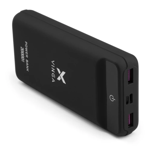 Внешний аккумулятор (Power Bank) Vinga 20000 mAh Black (VPB2QLSBK)