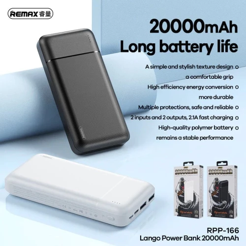 REMAX Lango 20000mAh Black RPP-166 White