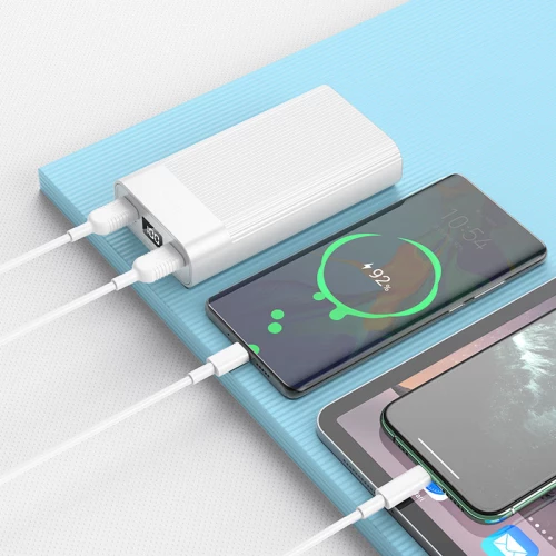 Hoco Power Bank 20000mAh Wellspring Digital Display J85 White
