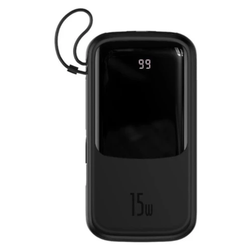 Baseus Qpow 20000mAh 15W Display +Type-C Black (PPQD-G01)