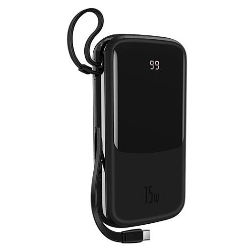 Baseus Qpow 20000mAh 15W Display +Type-C Black (PPQD-G01)