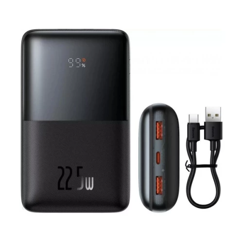 Внешний аккумулятор (павербанк) Baseus Power Bank 20000mAh Bipow Pro Digital Display PD 22.5W Black (PPBD030001) 