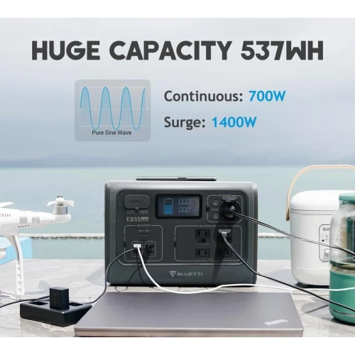 Bluetti PowerOak EB55 537Wh 700W 150000mAh (PB930340)